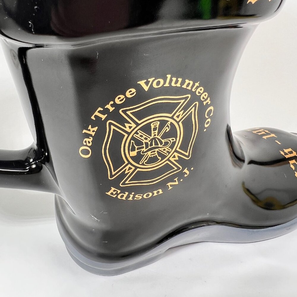 Vtg Edison NJ Fire Dept Ceramic Beer Stein Fireman Mug Oak Tree Co Replacement - Picture 9 of 16